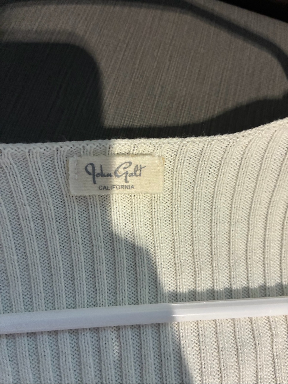John Galt Ribbed Crop Sweater Size Small - Picture 6 of 9